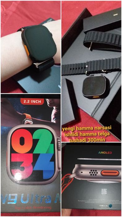 Smartwatche yengi Amoled V9