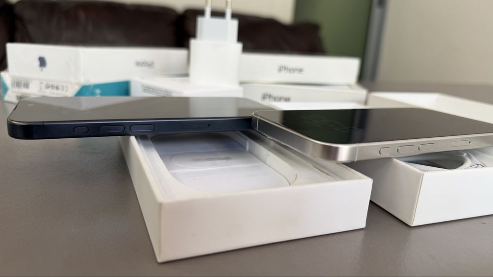 15 pro.512gb.blue.silver.пълен комплект.като нов