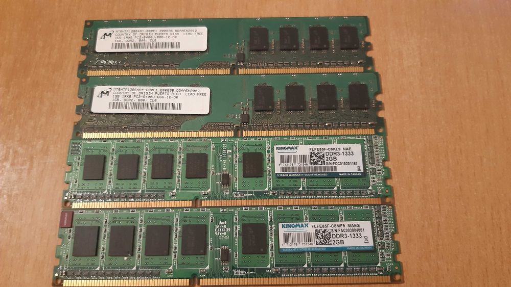Vand memorii RAM 2X1 Gb DDR2, 2x2Gb DDR3