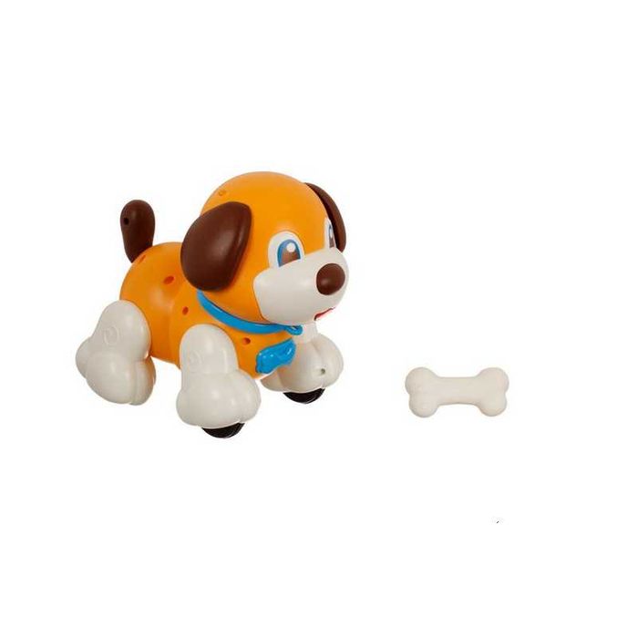 Механично куче Mercado Trade, Със звук и светлини, Кафяв