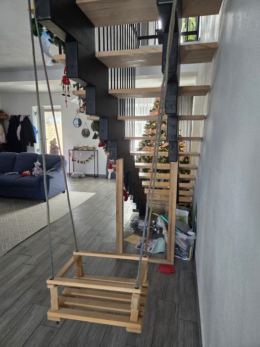 Leagăn lemn masiv de fag