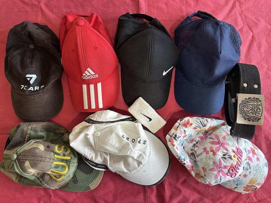 Шапки с козирка NIKE,адидас,лента,колан