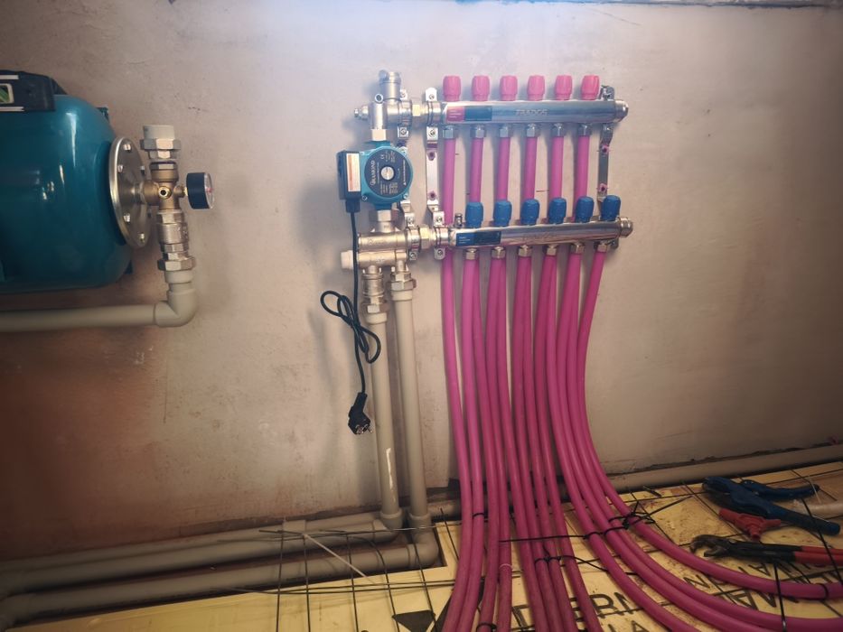 Монтаж теплого пола