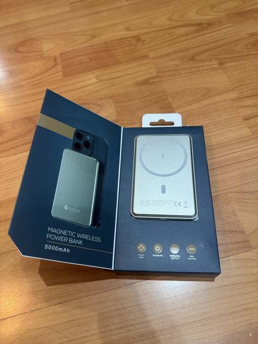 Magnetic wireless power bank Cellara 5000 Ah nouă