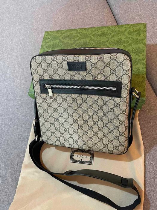 Gucci Оригиналнa чанта за Рамо Гучи Чантичка Supreme Canvas Кожа