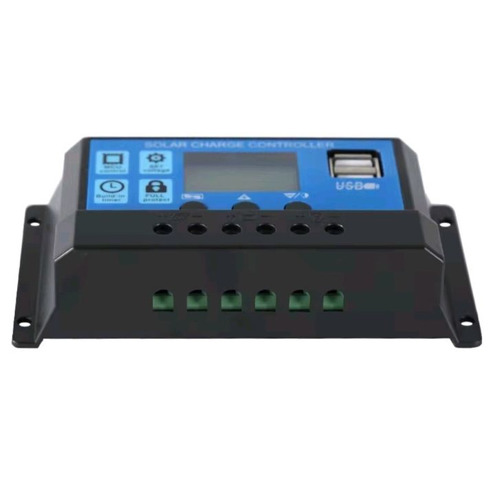 Controller solar 10A/20A/30A cu USB, ideal camping sau cabană
