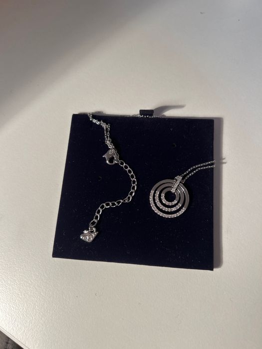 Lantisor Swarovski - cercuri cu pietricele