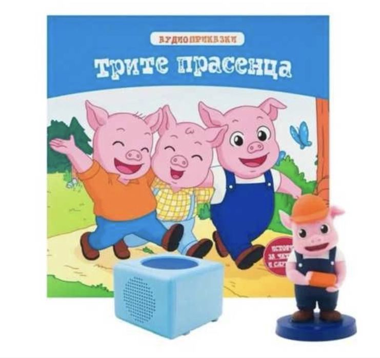 Колонка и фигурка трите прасенца