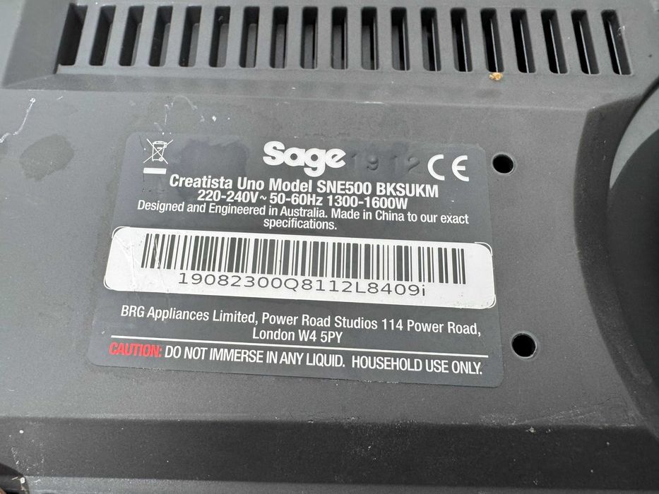 Кафемашина Sage Nespresso Creatista Uno Black