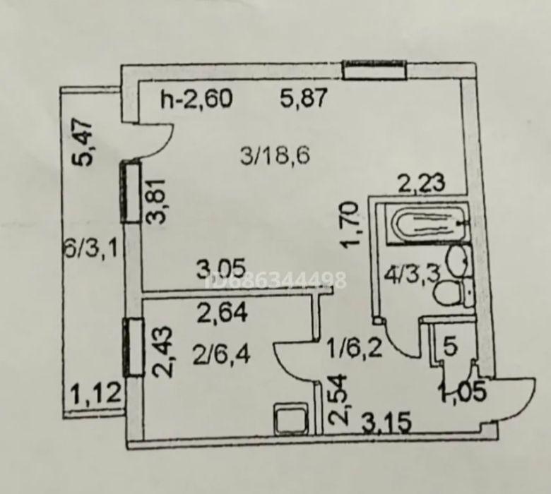 Продаётся 1 ком кв Жамбыла 152