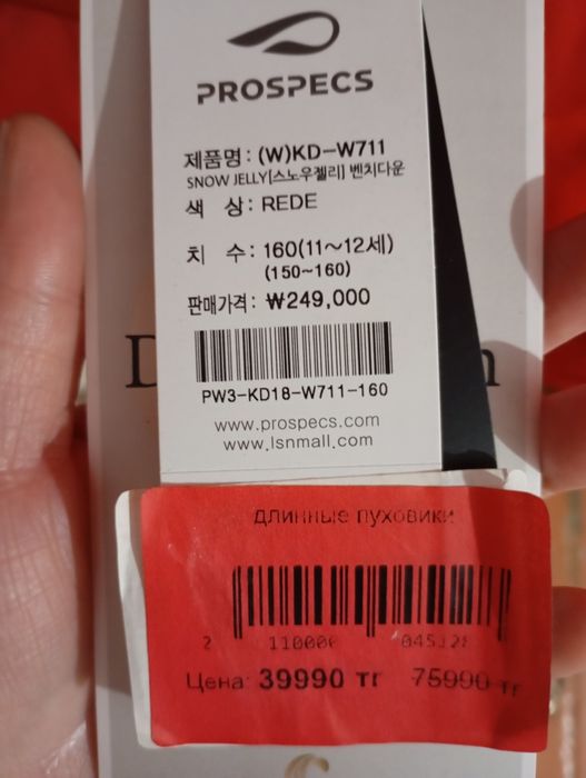 Новый пуховик (Корея)