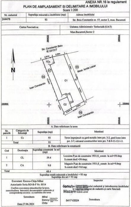 Teren 93 mp | langa Lacul Tei | Casa demolabila | Sector 2 | COMISON 0
