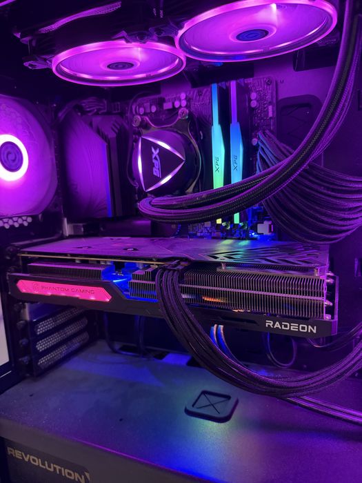 Placă video AMD RX7600 8GB Phantom Gaming OC