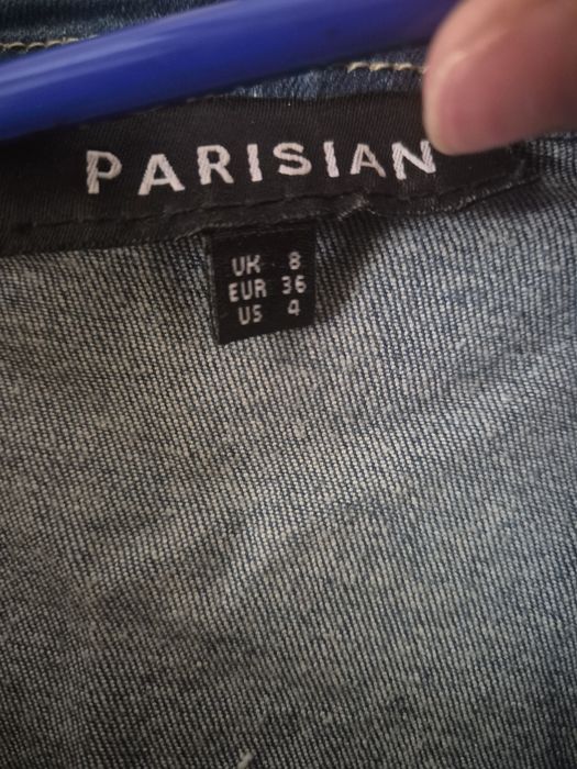 Rochie denim scurta cu nasturi