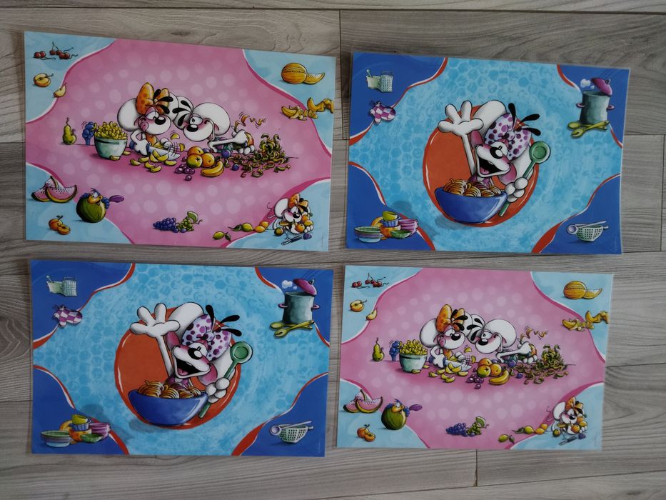 4 Planșe Diddl Germania pentru pentru masa sau activități copii pictat