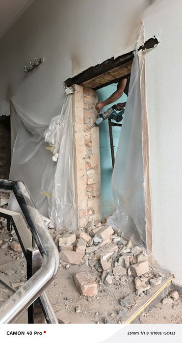 Beton kesish eshik ochish