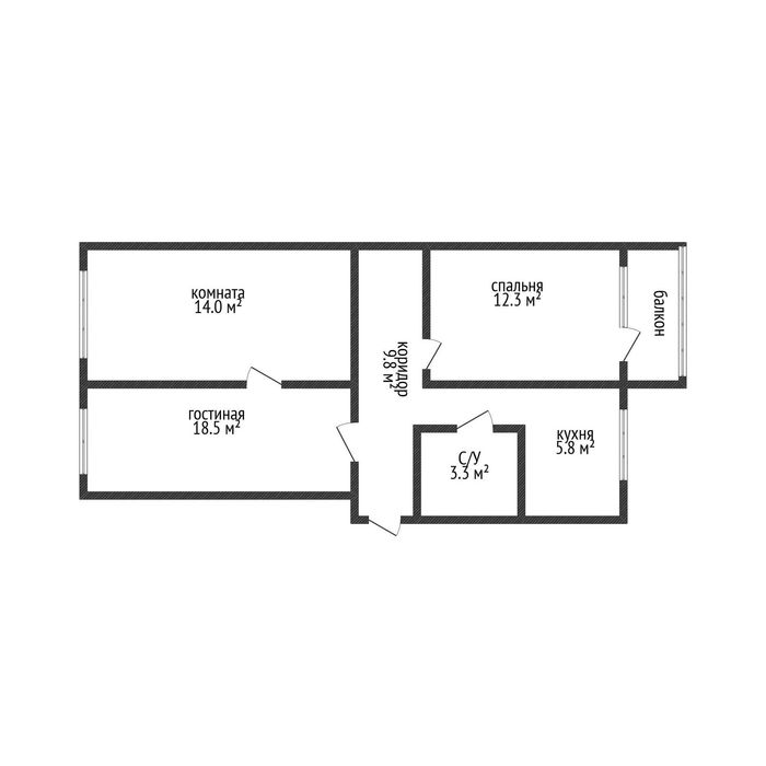 Продажа 3-комнатной квартиры  текстильщиков 18