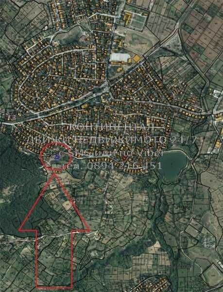 Панорамен парцел 350м2 до ток, вода над язовира за жилищно - код 62249