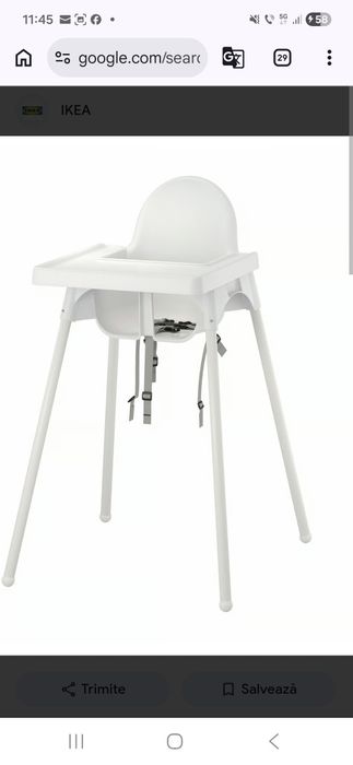 Vand scaun de masa copii