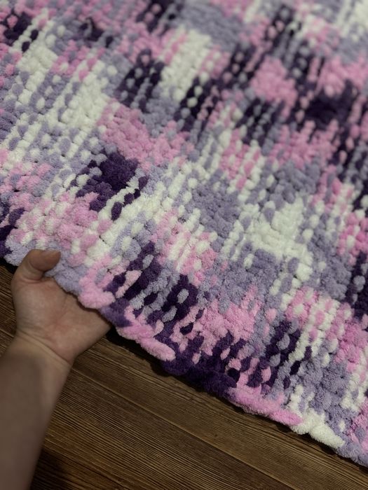 Детский вязаный плед