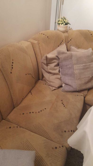 Ъглово канапе с две ракли и функция сън