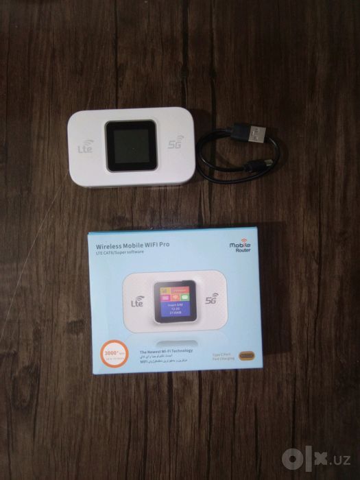 4G LTE Cat6 Cho‘ntak Wi-Fi Router 3000mAh