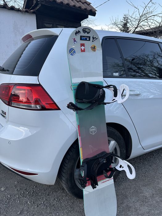 Дамски сноуборд flow venus white 139 см + автомати Drake Queen 2024