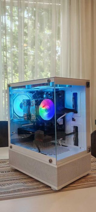 Бюджетно Геймърско PC Ryzen 5 5500/16Gb/512GB SSD+1000Gb HDD/Sapphire RX 6600/Гаранция