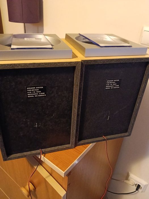 Boxe superbe Philips MC 70 woox și amplituner Denon