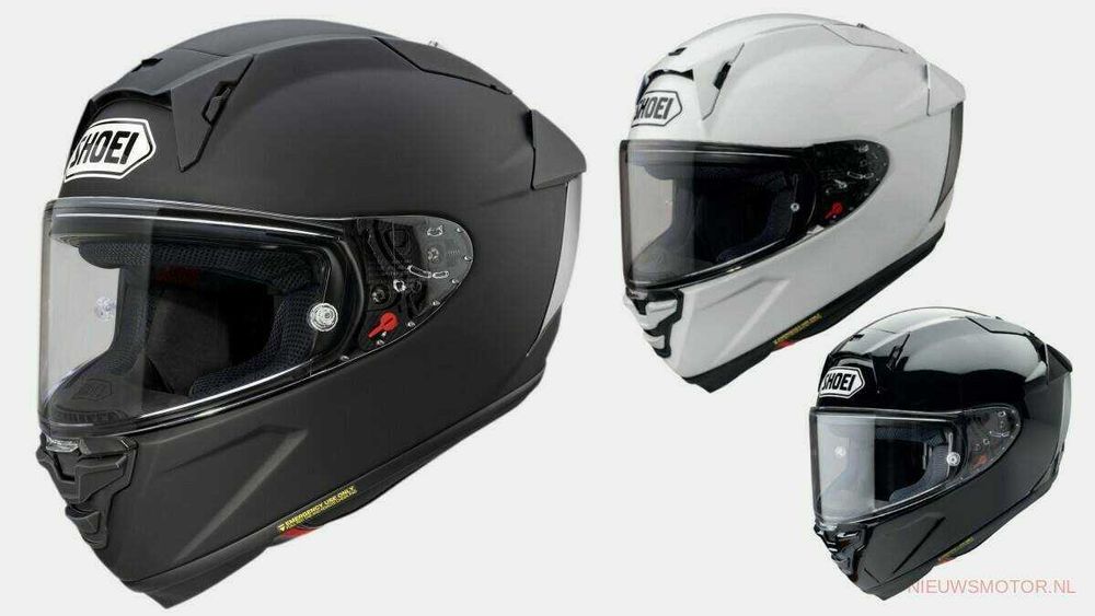 Каска Shoei X-SPR Pro черна мат/гланц бял гланц Мото Мотор