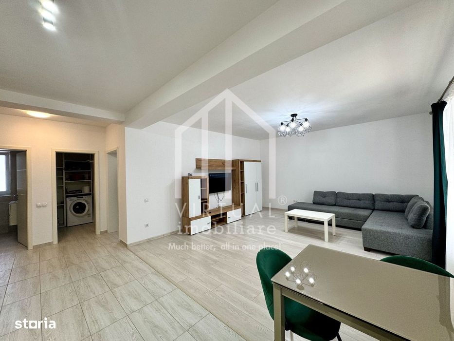 Apartament cu 2 camere, 60mp utili, baie cu geam, parcare privata