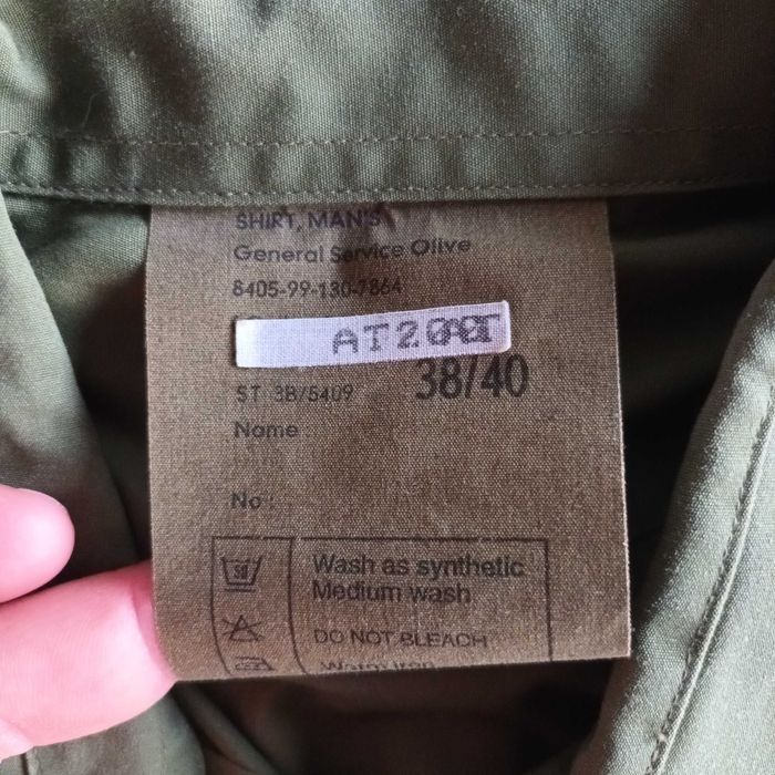 Camasa cu epoleti. Maneca lunga. Militara, culoare Olive. Masura 38-40