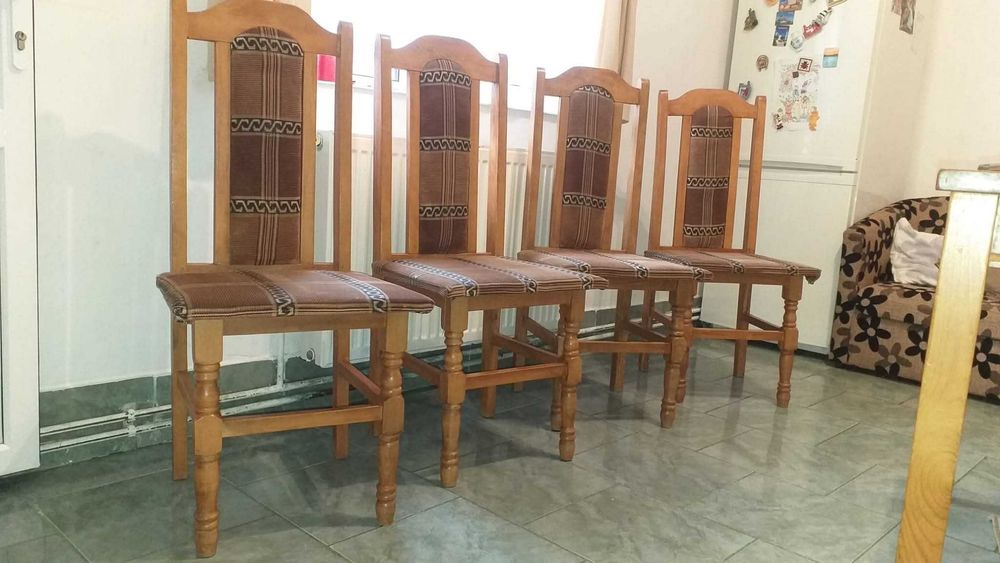 Set de 4 scaune din fag - PREȚ PE BUCATĂ