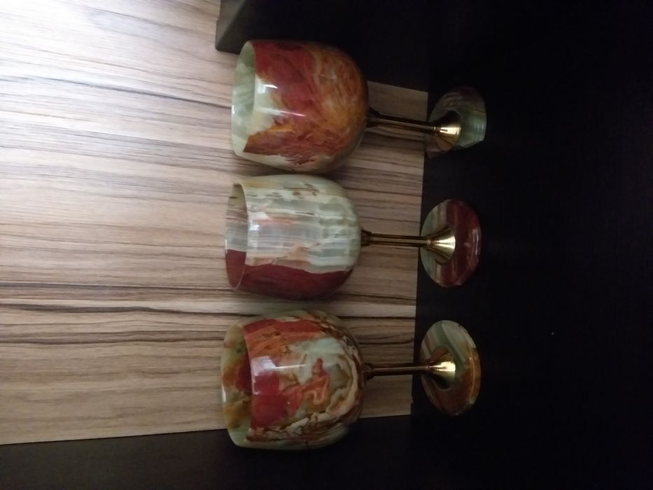 6 рюмок из оникса