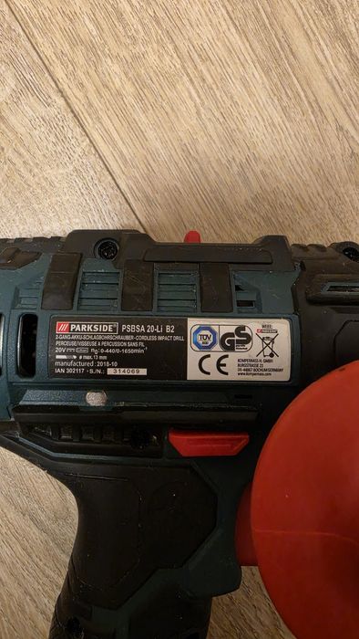 Bormaşină cu percuție Parkside PSBSA 20-Li B2, 20V, 45 Nm