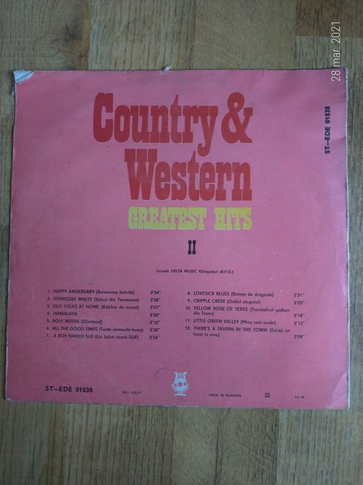 2 Viniluri - Greatest Hits  - Muzica Country
