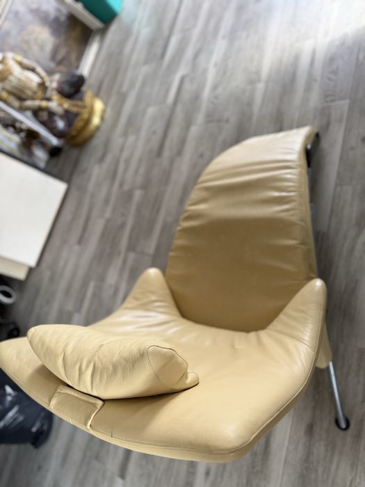 Șezlong Designer Premium – Piele Naturală, Extensibil și Ajustabil