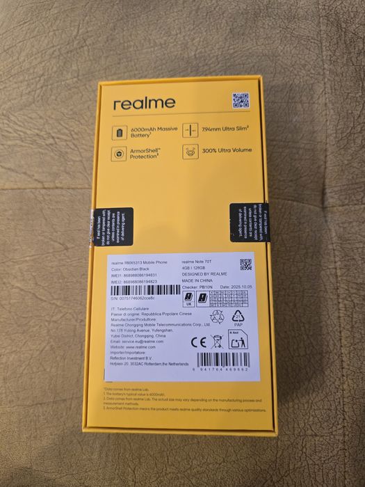 Смартфон Realme Note 70T