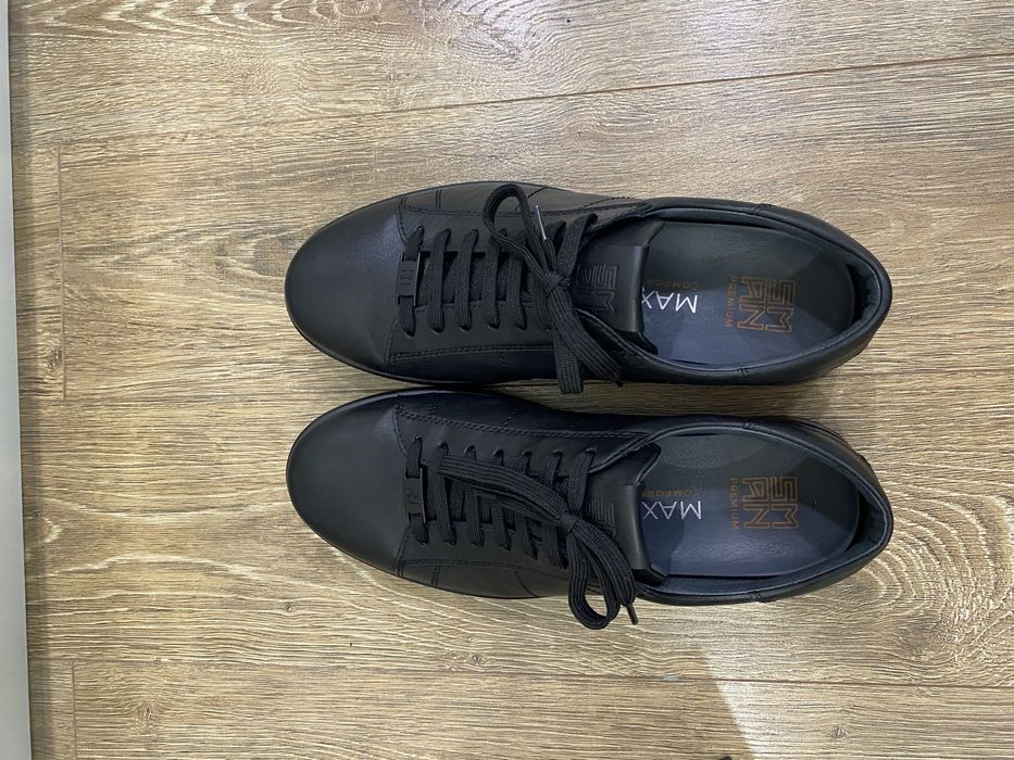 Мужские кожаные кеды премиум