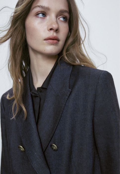 Sacou Massimo Dutti, bleumarin