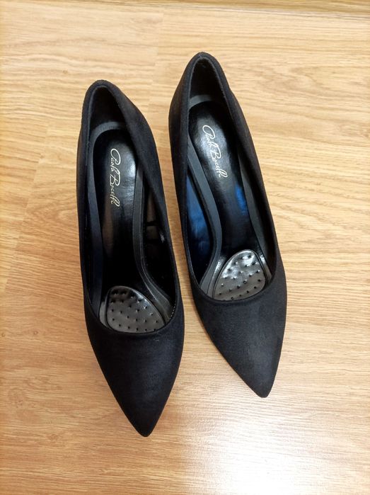 Обувки с ток, еко кожа.