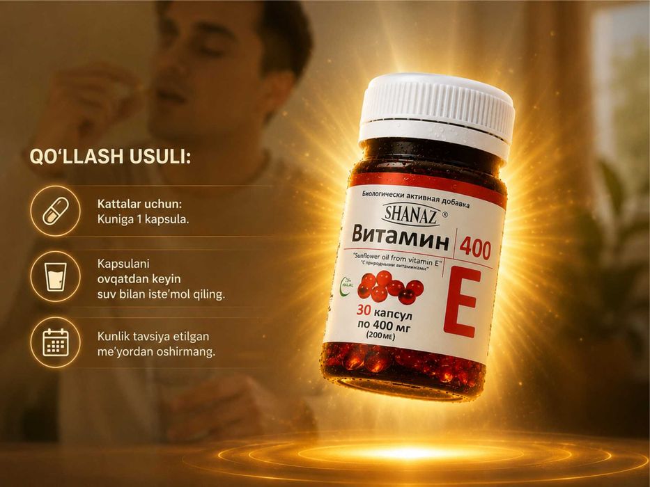 Vitamin E 400mg (200me) 30 capsula