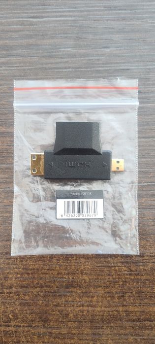 Преходник HDMI C и D към A
