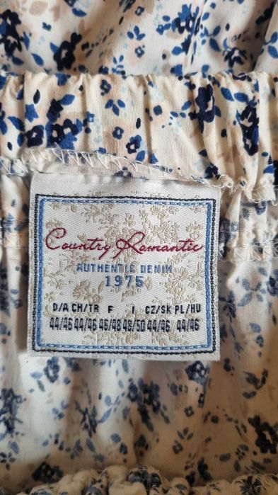 Fusta maxi, print cu flori mici, bumbac 100%, marimea 44
