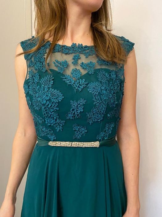 Rochie eleganta verde smarald