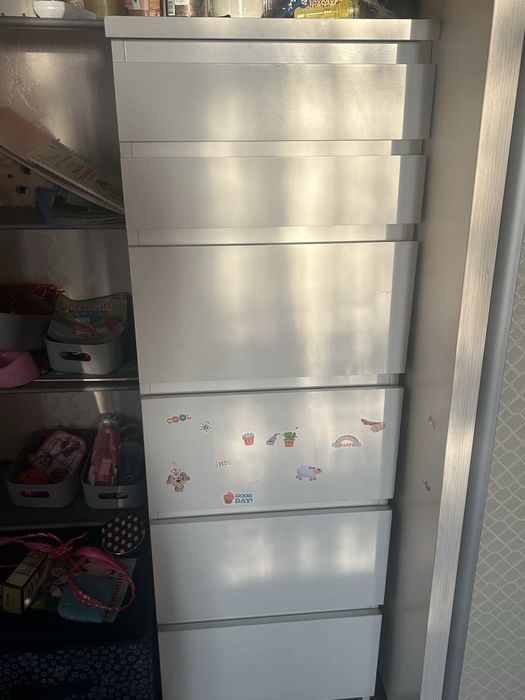 комод пенал белый