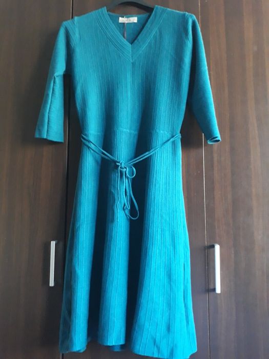 Rochie groasa  turcoaz