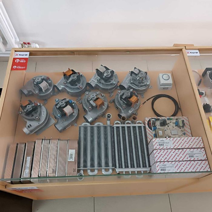 Вентиляторы, насосы, теплообменники, датчики ЗАПЧАСТИ ГАЗОВЫХ КОТЛОВ