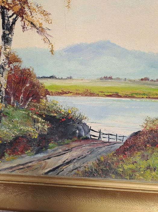 tablou pictura pe pfl 91/71 cm semnat Edi Dembinski