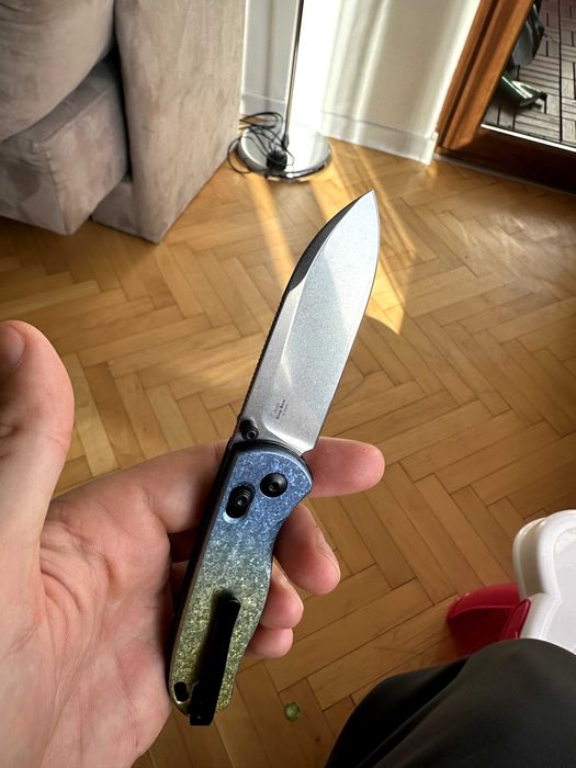 Луксозен джобен нож Kizer DropBear Titanium LC200N